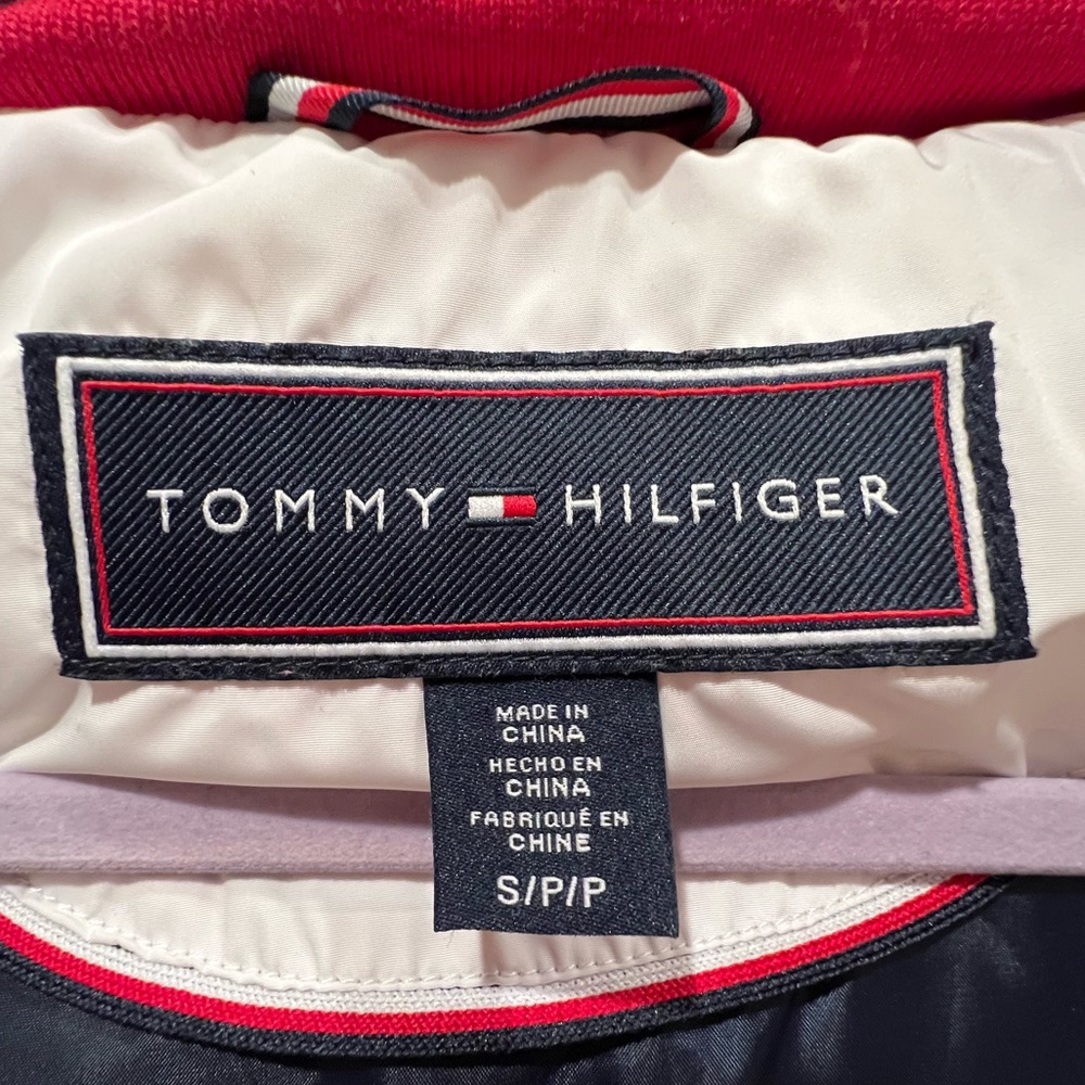 Tommy Hilfiger Long White Puffer Coat Gem